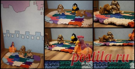 Вяжем крючком овальный коврик в детскую комнату / Вязание крючком / Вязаные крючком аксессуары