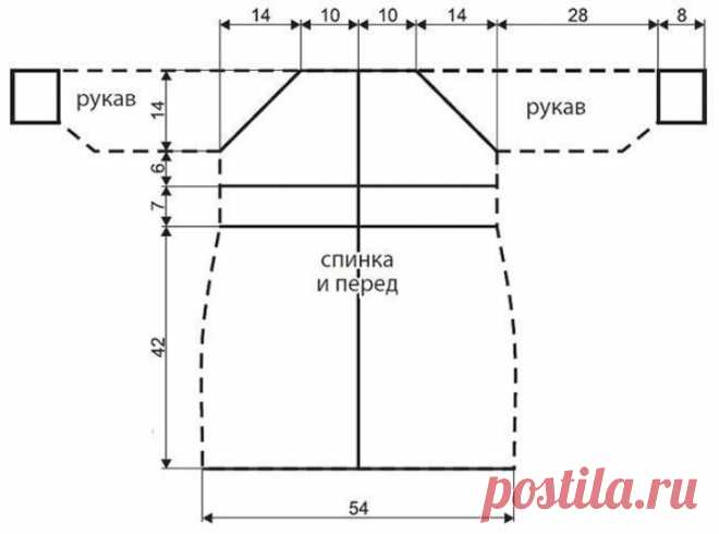 Knitted coat and crochet panama for girls 6-8 years old