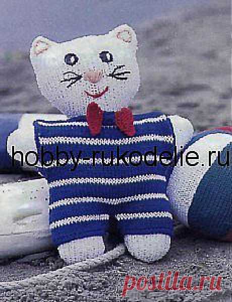 Хобби (рукоделие своими руками): вышивка, вязание » Архив блога » ИГРУШКА КОШКА – вязание спицами для детей