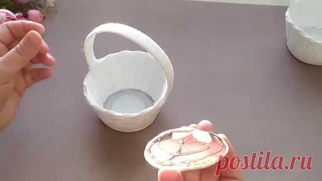 Декоративная корзинка своими руками!