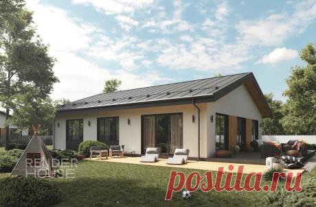 Проект «Оптима» дом в современном стиле под ключ | RNR