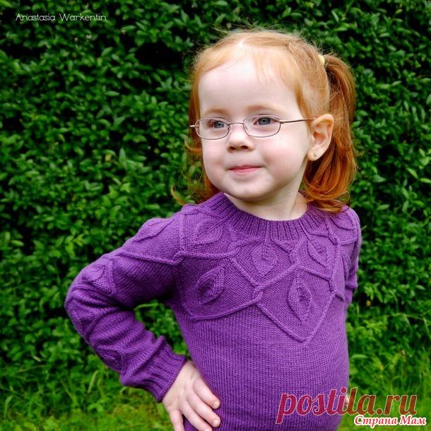 Детский пуловер по мотивам 