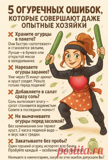 5 огуречных ошибок, ко торые совершают даже опытные хозяйки