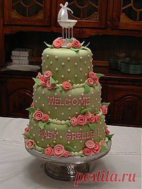 Quilted baby shower cake | Cake