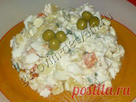 Салат &quot;Почти Оливье&quot; | Готовим детям или Вкусные рецепты для малыша