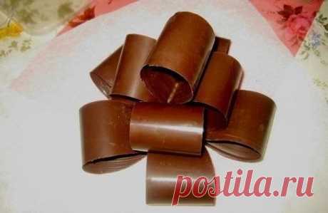 ШОКОЛАДНЫЙ БАНТ ДЛЯ ТОРТА - Еда и кулинария - Фабрика идей - Женское хобби