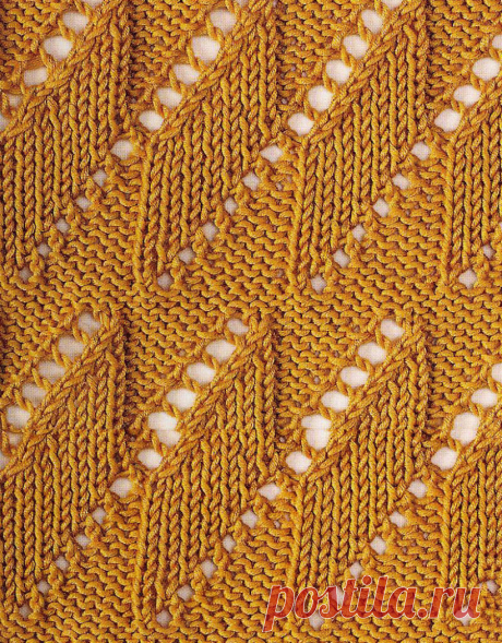 Ажурные узоры спицами, Ажурный узор спицами 85