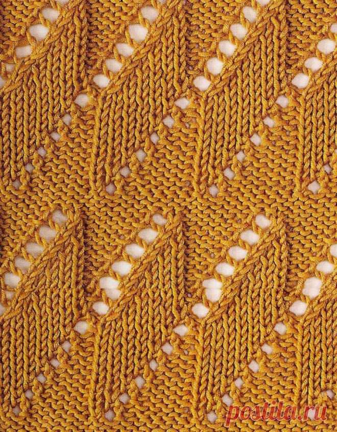 Ажурные узоры спицами, Ажурный узор спицами 85