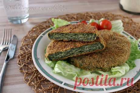 Cotolette di pollo e spinaci al forno, leggere e gustose