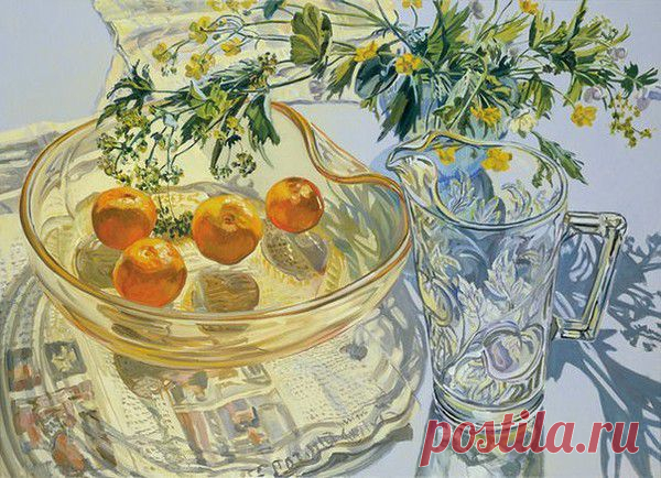 Janet Fish
Yellow Glass Bowl with Tangerines, 2007
Oil on canvas