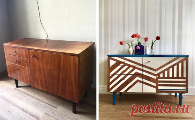 Обновить старую мебель своими руками: 10 вдохновляющих примеров ЦИАН - статья о недвижимости от 2021-08-06 - Обновить старую мебель своими руками: 10 вдохновляющих примеров