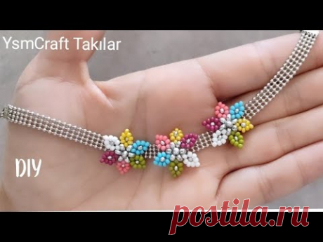 ZİNCİRLİ ÇİÇEK BİLEKLİK YAPIMI/FLOWER BRACELET MAKİNG #tutorial #diy #ysmcraft