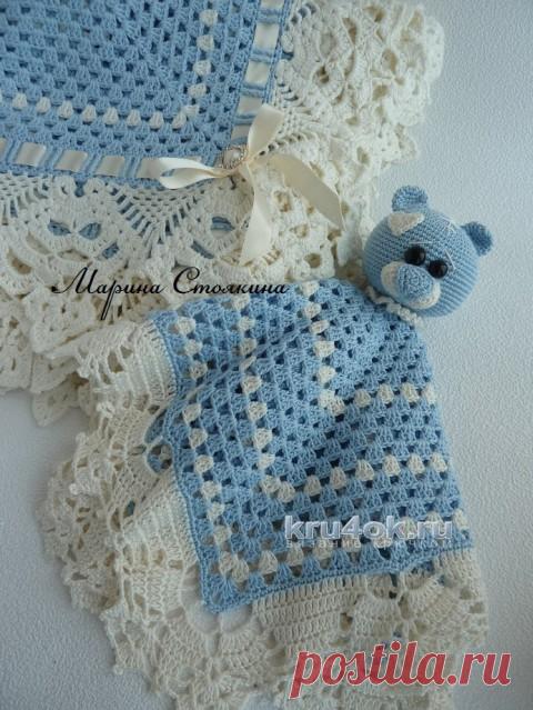 Комфортер крючком - 15 схем вязания игрушки для новорожденного