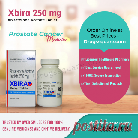 Xbira 250 mg is used for the treatment of patients with metastatic prostate cancer. This medicine lowers testosterone [androgen] levels in the body, which helps slow the growth of cancer and even shrink the tumor.