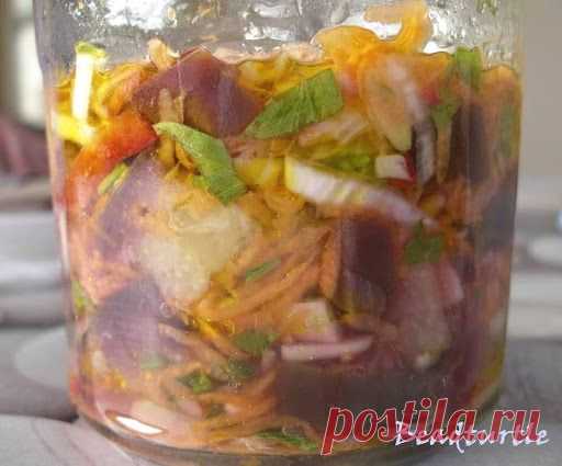 маринованные баклажаны и кимчи - Гра в бісер