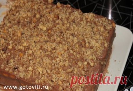 Торт без выпечки из печенья с творогом «Семейный» - Готовить Вкусно (ツ)