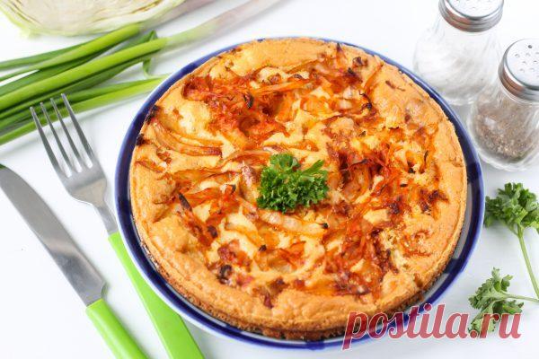 Шарлотка с капустой - Великий повар - пошаговые фоторецепты
