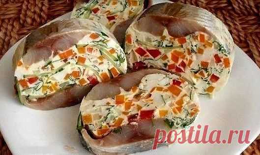 Красивая и вкусная закуска из сельди