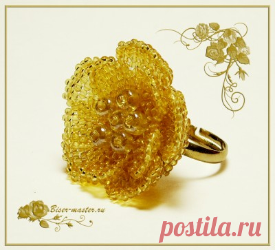 Учимся делать объемные цветы для украшений » Бисерные мастер-классы.