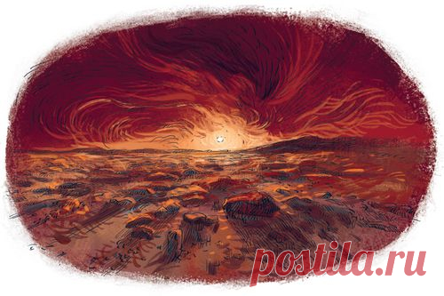 На Марсе есть полярные льды и горы-великаны. Самая высокая гора на Земле — Эверест. А марсианская гора Олимп почти в три раза его больше! Таких великанов не встретишь ни на какой другой планете Солнечной системы!