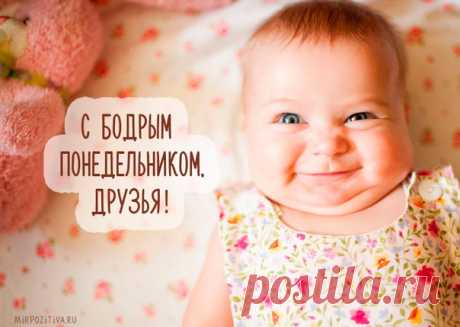 КАЖДЫЙ ДЕНЬ СО ЗНАКОМ ПЛЮС! С ПОНЕДЕЛЬНИКОМ, ДРУЗЬЯ!😊😊😊