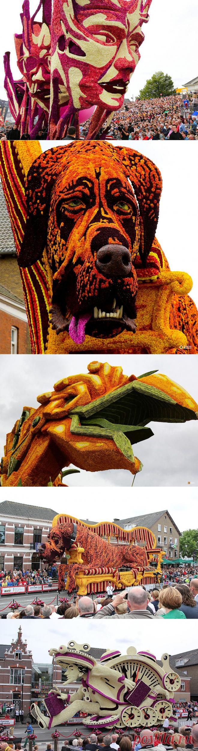 Парад гигантских цветочных скульптур «Corso Zundert 2013» | В мире интересного
