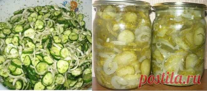 Вкусный салат из огурцов на зиму