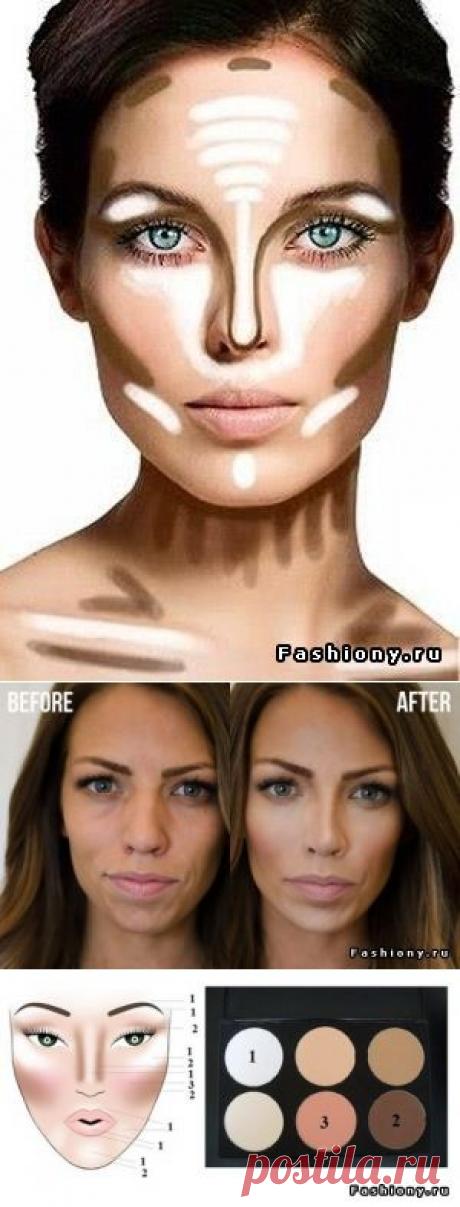 Уроки макияжа. Часть 2. Коррекция формы лица. Брови / коррекция лица и аксесуары