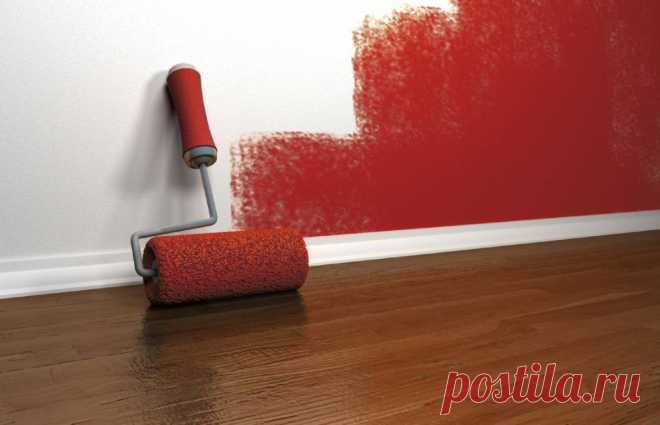 Как правильно красить стены в доме: кистью или валиком?