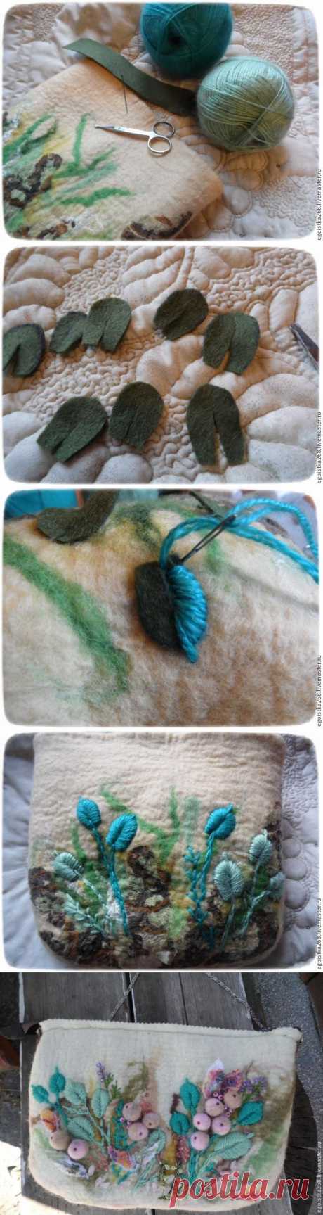 Создание объёмной вышивки на войлоке - Ярмарка Мастеров - ручная работа, handmade
