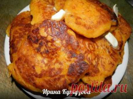 Тыквенно-морковные оладушки "Теплый поцелуй" с курагой и пшеном  Теплое и вкусное напоминание о лете!