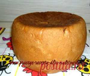 Сдобный хлеб с изюмом в мультиварке
