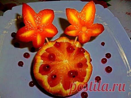 Карвинг апельсина. Украшения из фруктов. Украшения из апельсина! Carving orange - YouTube