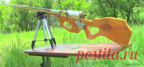 Мощный вариант самодельного пневматического ружья