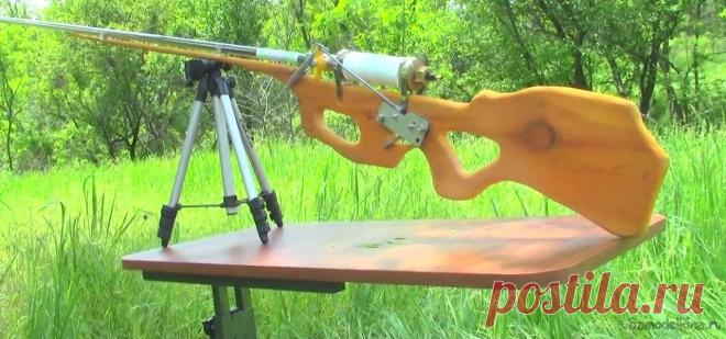 Мощный вариант самодельного пневматического ружья
