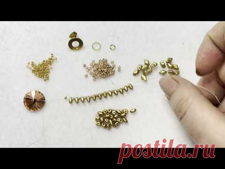 Easy beading - Náušnice Minigemduo