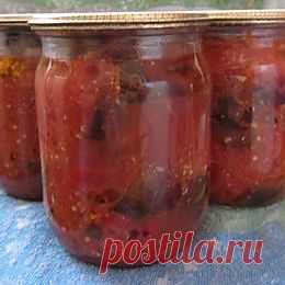 Салат из баклажанов с медом и чесноком!