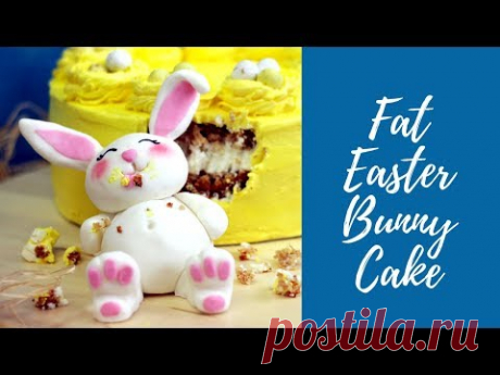 HOW TO MAKE FAT EASTER BUNNY CAKE