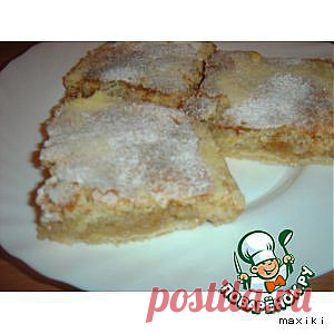 "Ленивый" пирог с яблоками - кулинарный рецепт
