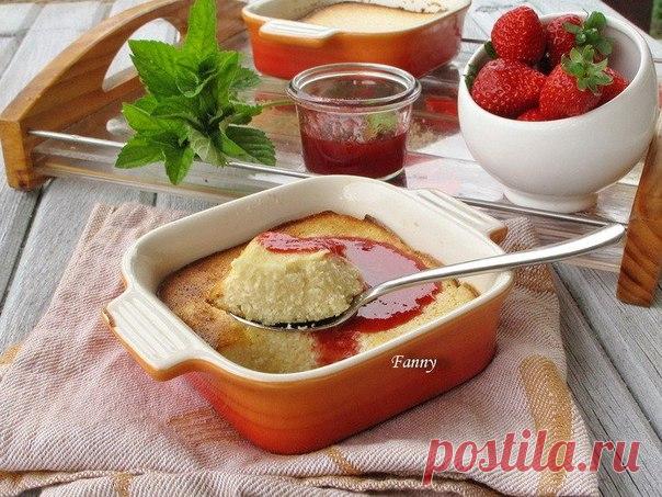 Творожная запеканка с клубничным соусом | Про рецептики - лучшие кулинарные рецепты для Вас!