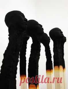 Matchstickmen – Арт-инсталляция. Автор Wolfgang Stiller.