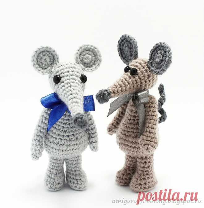 Мышата Изя и Йося. Описание вязания крючком. :: Amigurumi by Miss Holly