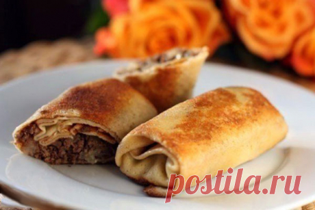Блинчики с мясом — Сад Заготовка