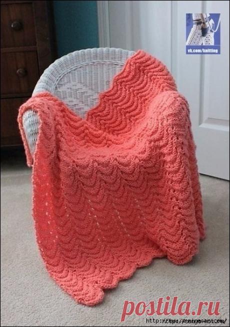 ПЛЕД СПИЦАМИ