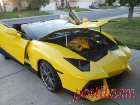 Американец сделал Lamborgini из старенького Pontiac . Тут забавно !!!