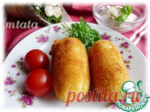 Картофельные крокеты с моцареллой - кулинарный рецепт