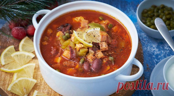 Мясная солянка на утро 1 января, поможет восстановится после праздника