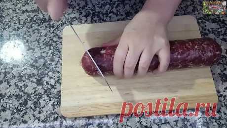Домашний сервелат из говядины