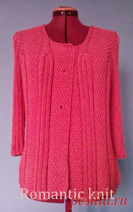 Romantic knit: Жакет в А - силует