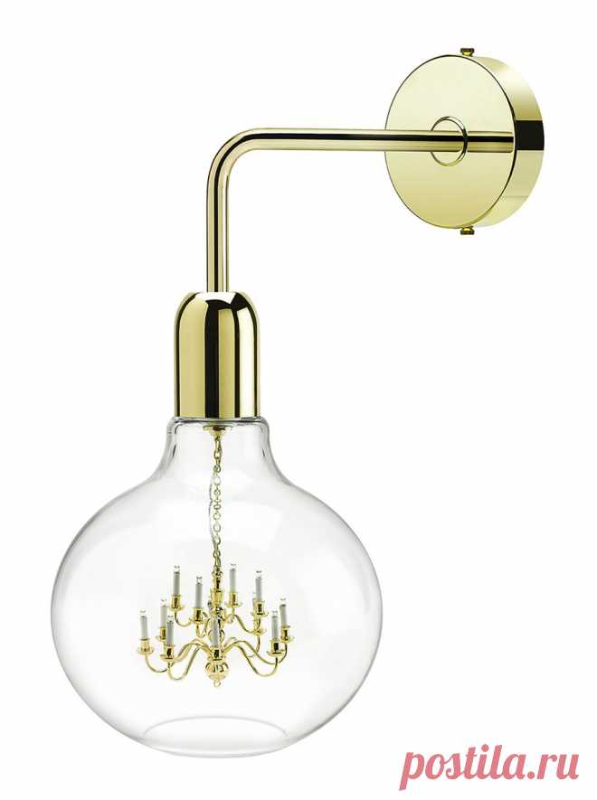 Gold King Edison Wall Lamp

The original King Edison as visited by his cousin Midas...  Gold enhance the majestic look of this design hybrid.  Stately solo, or punchy in groups.

The 'King Edison' Wall lamp designed by Young & Battaglia, combines the pure simplicity of an Edison light bulb with the romance and glamour.

This product uses Light Emitting Diodes (LEDs) which are extremely energy efficient and eco-friendly lighting choice.